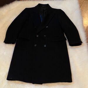 Classic Black Men's Trench Coat
